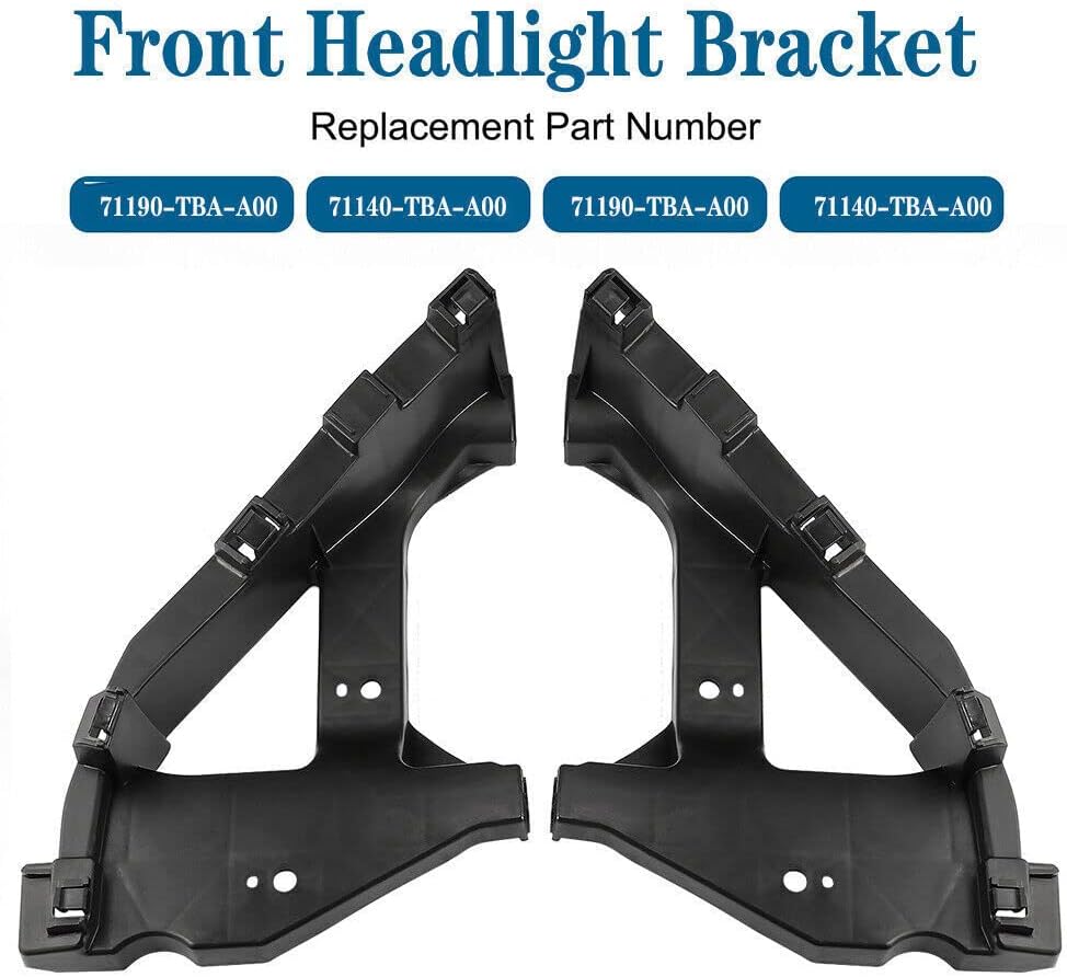 isingoione Soportes para faros delanteros Honda Civic Sedan 2016-2021, 2 piezas, retenedor de montaje frontal 71190-TBA-A00,71140-TBA-A00