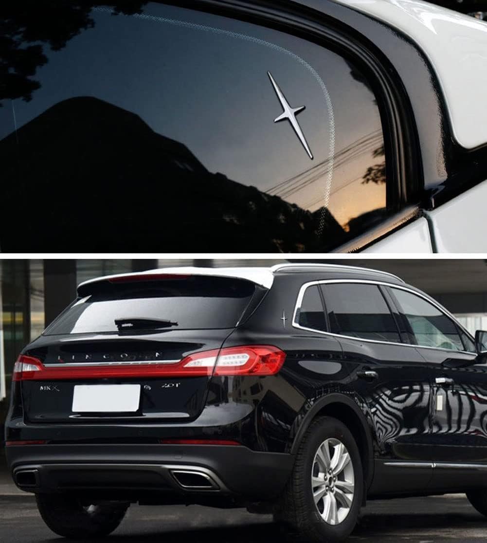 Insignia deportiva de automóvil 3D, calcomanía de metal, emblema lateral para guardabarros traseros de coche, compatible con Lincoln MKT, MKT, MKX,