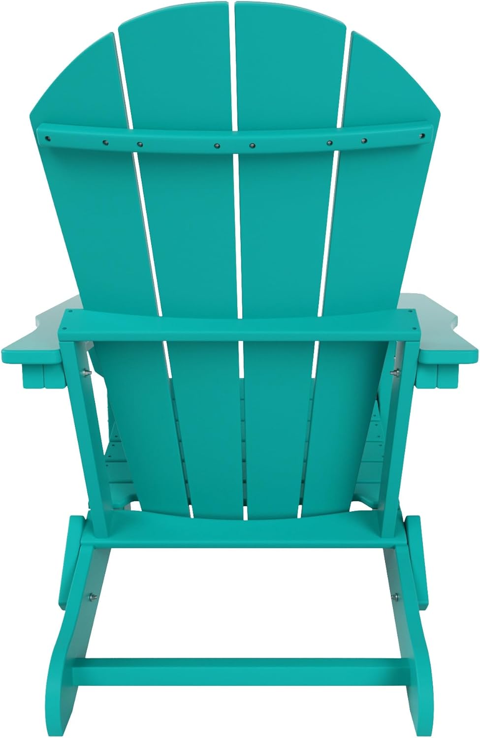 WO Home Furniture Adirondack – Tumbona plegable para fogatas, playa, balcón, patio trasero, césped, patio, piscina, terraza, jardín (turquesa)