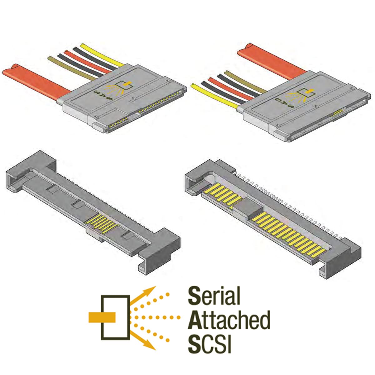 CY Cable SAS SFF-8482 SAS 29 Pin a 29Pin macho a hembra Extensión de disco duro Cable de Raid