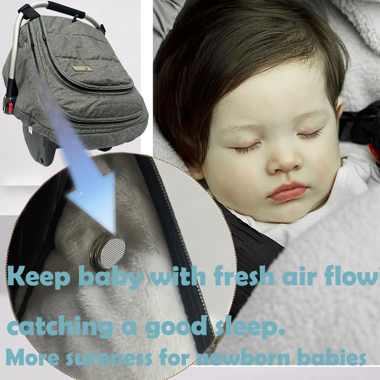 Fundas de asiento de automóvil para bebés de invierno, cubierta de asiento de automóvil para bebé, resistente al agua, protector universal para