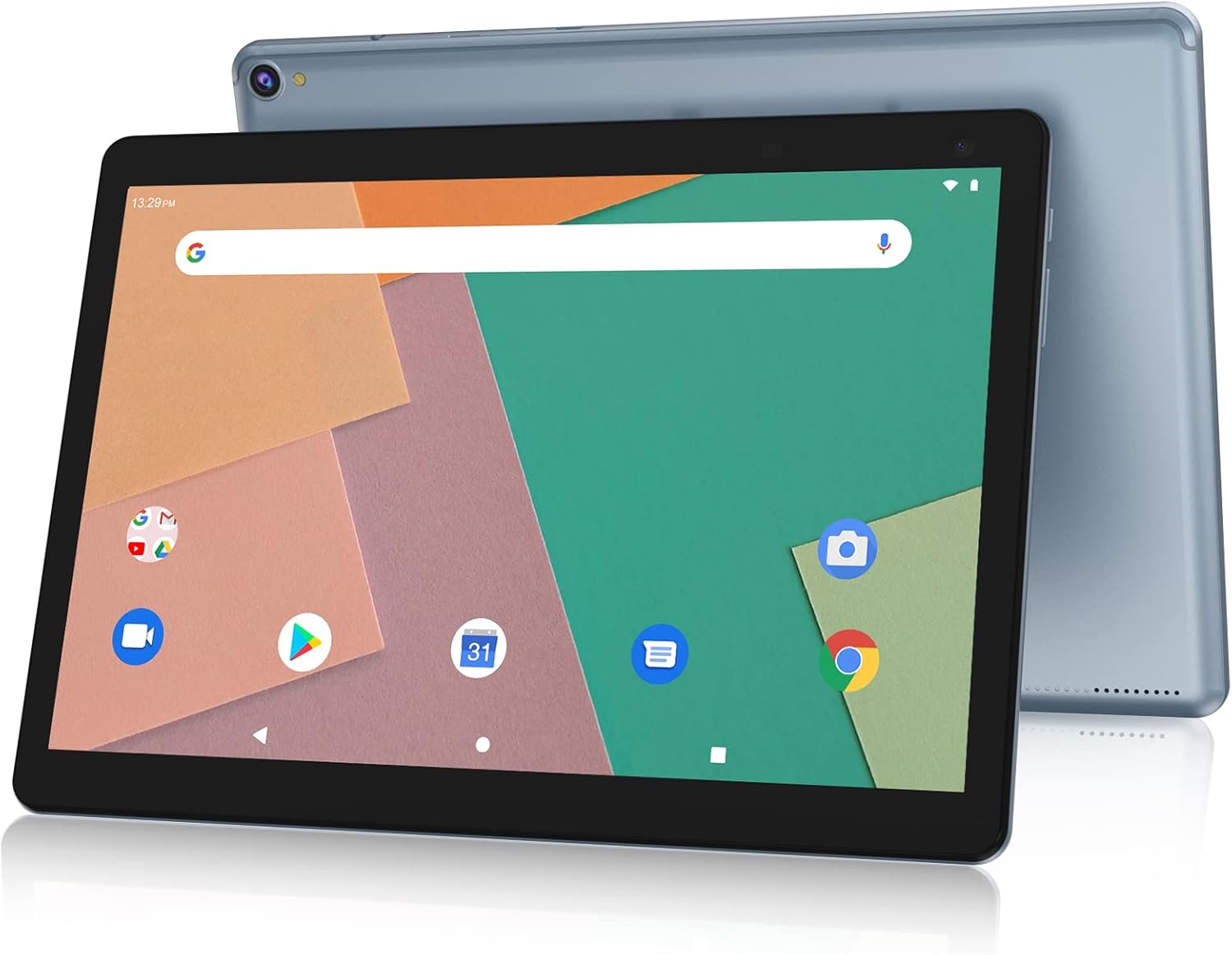 Tableta Android, tabletas de 10 pulgadas, 2 GB+32 GB, soporte para tableta de computadora de 512 GB expandir, cámara de 2 MP + 8 MP, pantalla IPS,
