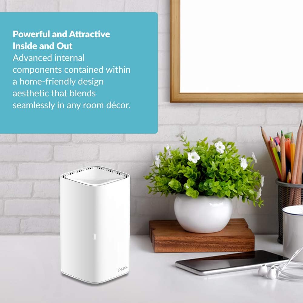D-Link Router WiFi AC1900 Sistema Wi-Fi de malla inteligente para todo el hogar Controles parentales de banda dual de alto rendimiento (DIR-L1900-US)