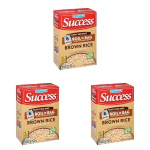 Success Arroz hervido en bolsa, arroz integral, comidas de arroz rápidas y fáciles, caja de 32 onzas (paquete de 3) Success Arroz hervido en bolsa, arroz integral, comidas de arroz rápidas y fáciles, caja de 32 onzas (paquete de 3)