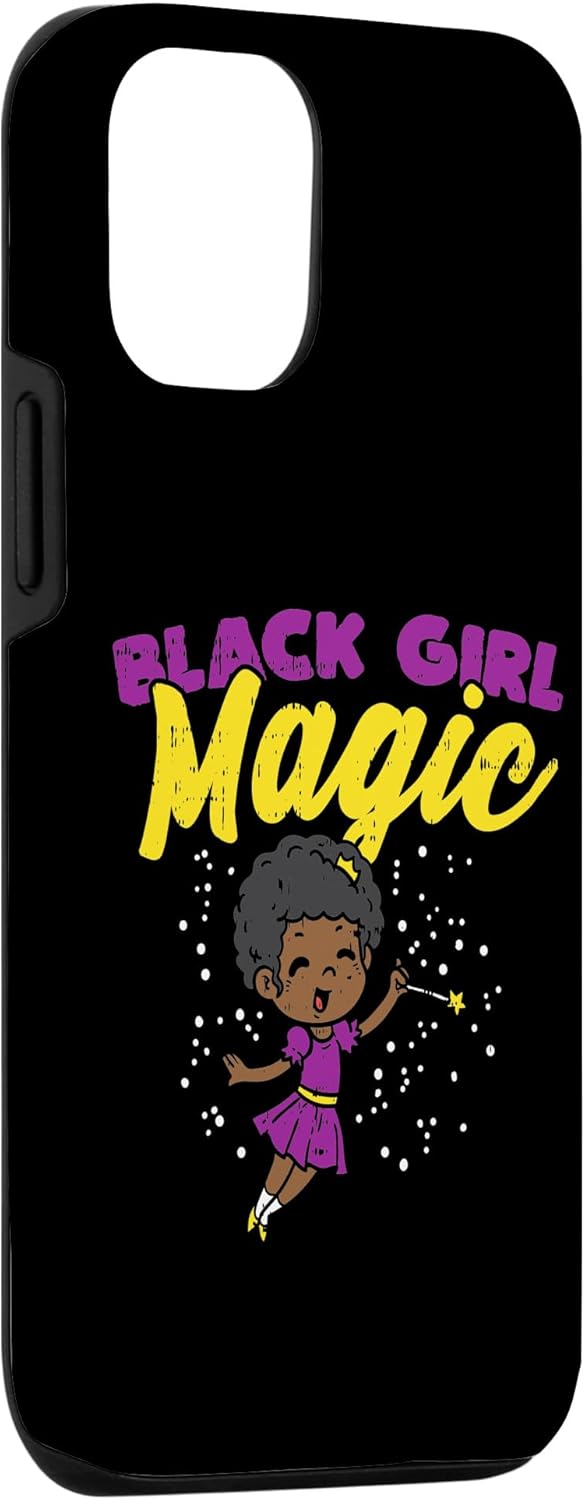 Funda de regalo afroamericana para iPhone 13 Pro Black Girl Magic Fairy Black Pride