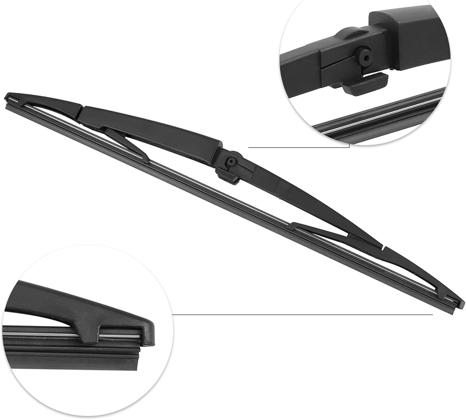 X AUTOHAUX Limpiaparabrisas trasero de 13.780 in para Chrysler Aspen para Dodge Durango 2007-2009