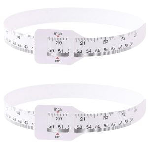 2 unidades de cinta métrica de vaso en blanco de sublimación, medidor de ancho preciso de plástico, cinta métrica blanca para medir la 2 unidades de cinta métrica de vaso en blanco de sublimación, medidor de ancho preciso de plástico, cinta métrica blanca para medir la