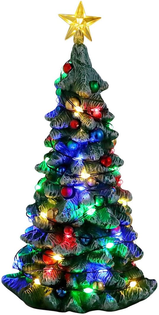 Lemax Árbol de Navidad nevado, funciona con pilas (4.5V) #34102