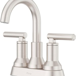 Pfister Capistrano LF048CSOGS – Grifo para lavabo de baño, centro de 4 pulgadas, 2 asas, 3 agujeros, acabado de níquel cepillado de defensa contra Pfister Capistrano LF048CSOGS – Grifo para lavabo de baño, centro de 4 pulgadas, 2 asas, 3 agujeros, acabado de níquel cepillado de defensa contra