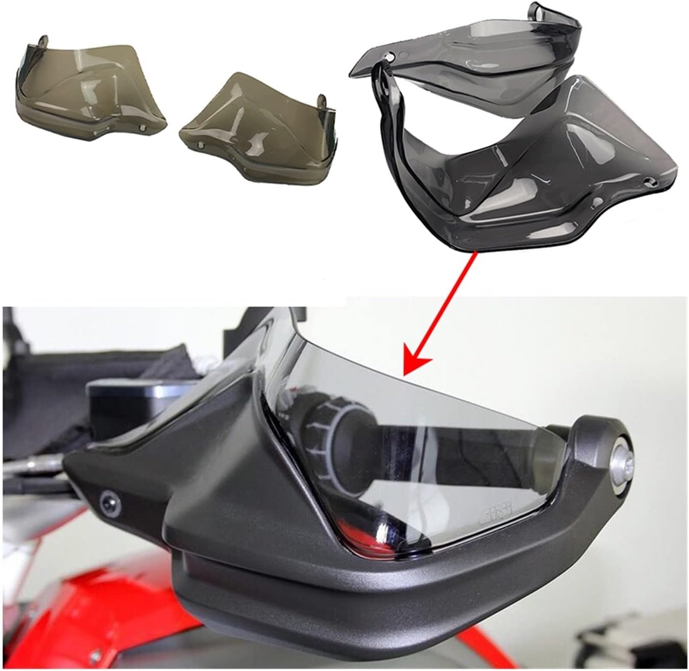 LCCDZ Compatible with BMW R 1200 GS ADV R1200GS LC R1250GS GSA F800GS Adventure S1000XR F750GS F850GS Handguard Hand shield Protector Windshield (