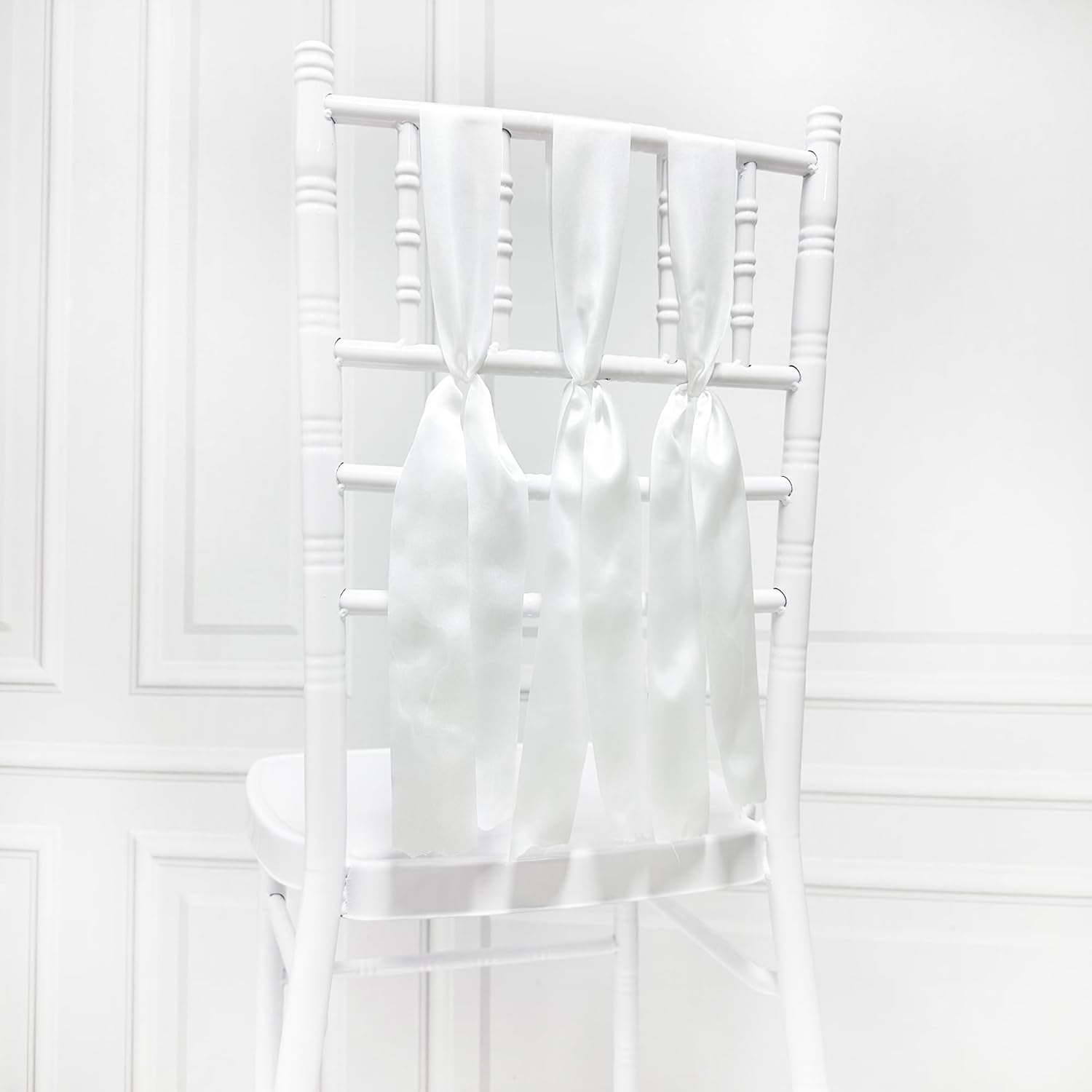 Cinta de satén blanca de 65.6 yardas x 1.97 pulgadas de ancho para bodas, cumpleaños, Navidad, manualidades, regalos, envoltura, invitaciones,