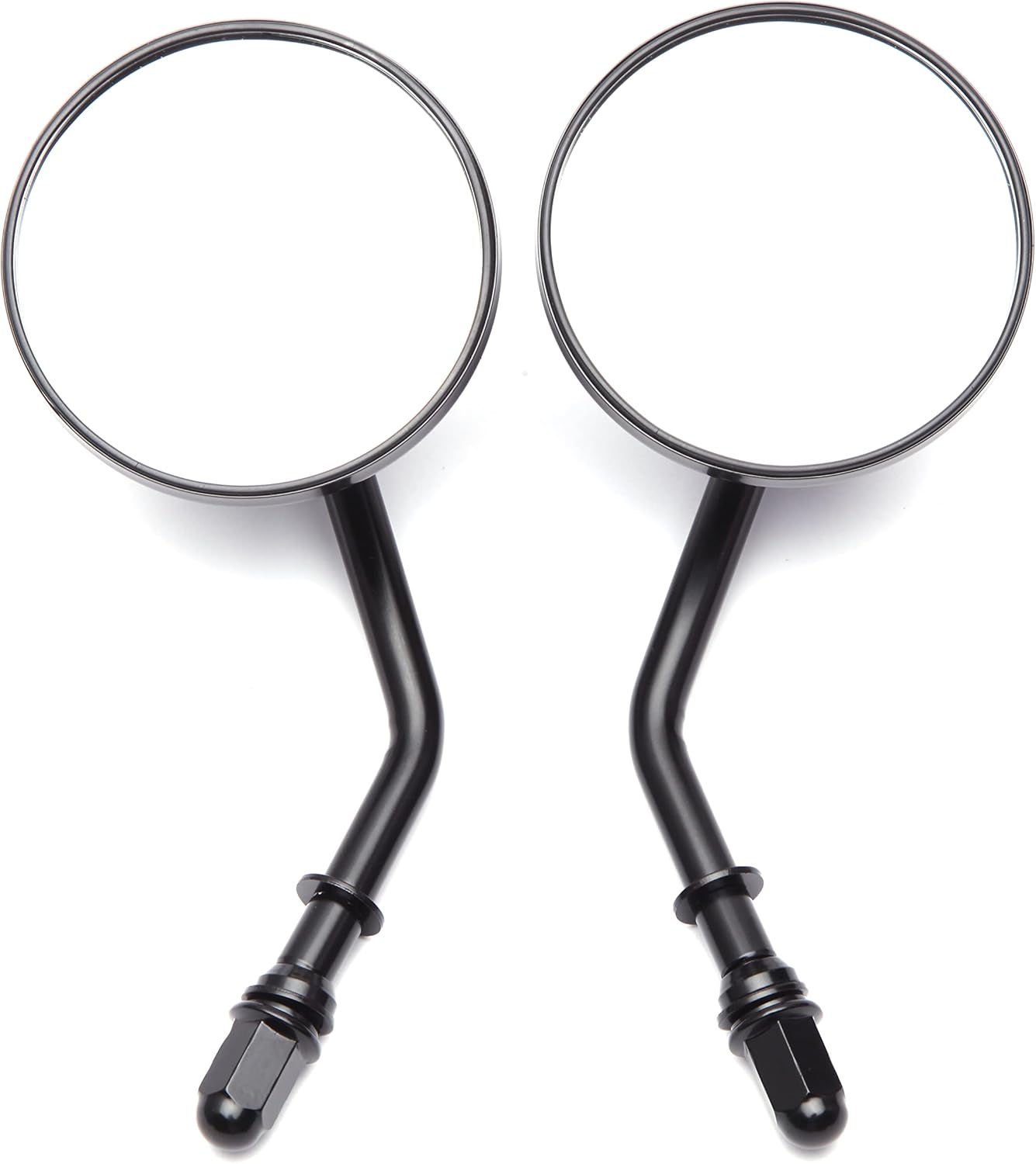 Mini espejos laterales redondos negros para motocicleta, compatibles con Sportster Dyna Softail Road King Street Electra Glide Road Glide 1982-2018