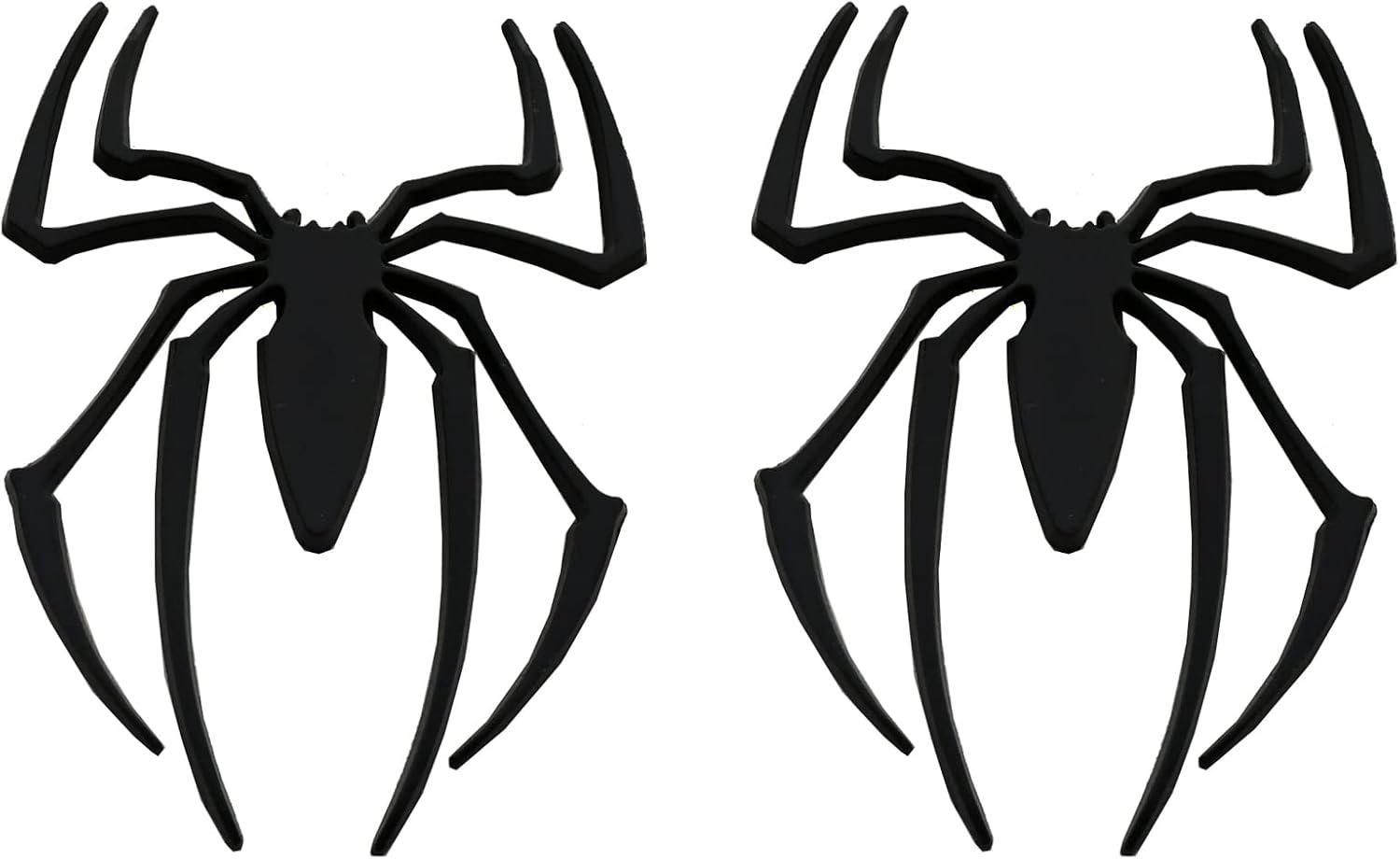 2 calcomanías de araña con logotipo 3D de araña de metal compatible con Can Am Spyder, vehículo universal, camión, motocicleta, RV, scooter, SUV,