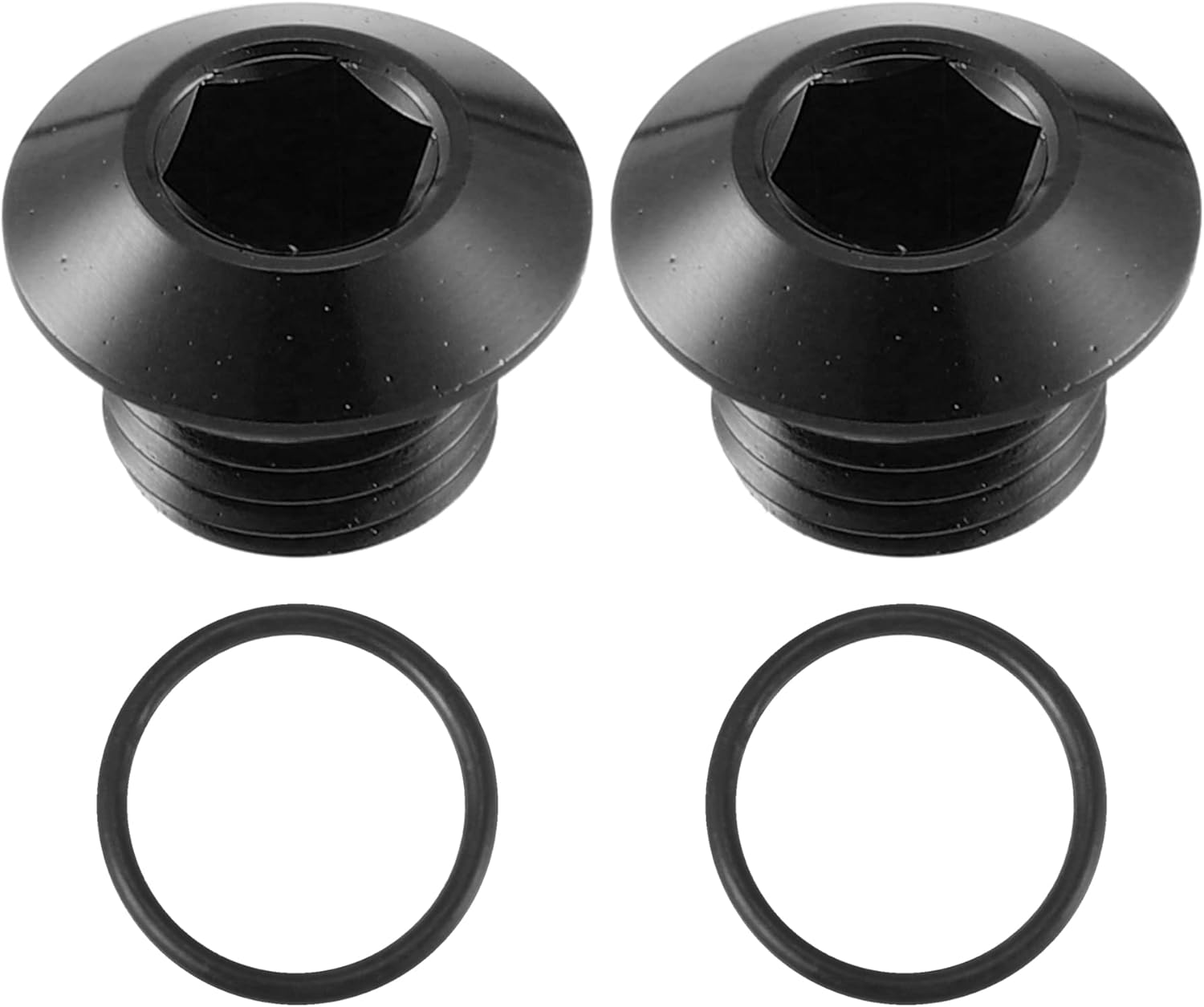A ABSOPRO Enchufe de puerto ORB para automóvil, enchufe de cabeza hexagonal macho con sello de junta tórica, adaptador de ajuste de bloque 4AN,