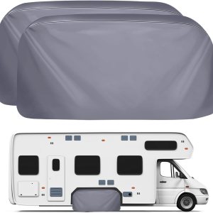 Cubierta de neumático de remolque de doble eje para ruedas de 30 a 32 pulgadas de diámetro, impermeable y protección solar, cubiertas de doble rueda Cubierta de neumático de remolque de doble eje para ruedas de 30 a 32 pulgadas de diámetro, impermeable y protección solar, cubiertas de doble rueda