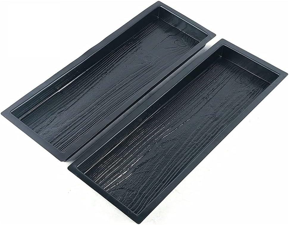 Molde de hormigón con forma de tablas de madera, molde de pavimentación moldeado de plástico para bricolaje, molde de piedra de escalón de jardín,