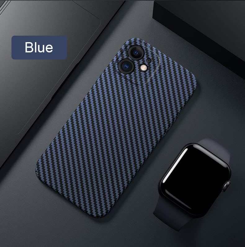 LAFRAU Funda de teléfono con textura de fibra de carbono para iPhone 14 Pro Max de 6.7 pulgadas, delgada 0.031 in cubierta protectora dura a prueba