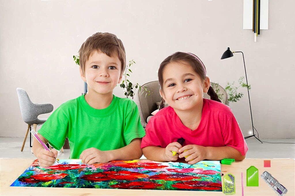 LVIITIS Kits de pintura de diamantes de flores fáciles para adultos principiantes, kits de puntos de diamante para adultos, pintura de Navidad con
