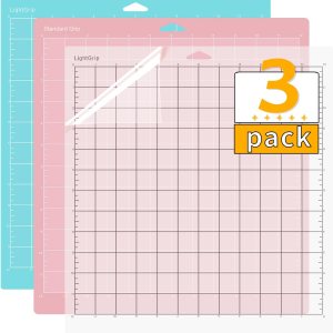 AHIJOY Alfombrilla de corte para Cricut, paquete de 3 alfombrillas de corte de 12 x 12 pulgadas (agarre estándar, agarre ligero) para Cricut Explore AHIJOY Alfombrilla de corte para Cricut, paquete de 3 alfombrillas de corte de 12 x 12 pulgadas (agarre estándar, agarre ligero) para Cricut Explore