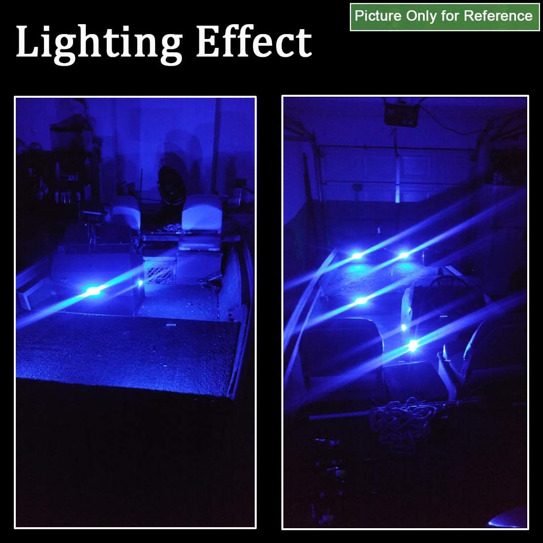 Shangyuan – Tira de luces LED marinas, tira de luces de cortesía, iluminación led marina, luces de cortesía para barco, tira de luces de 12 voltios,