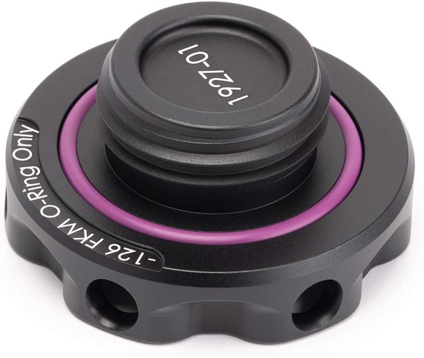 Tapón de aceite Podium en negro satinado para HondasAcuras