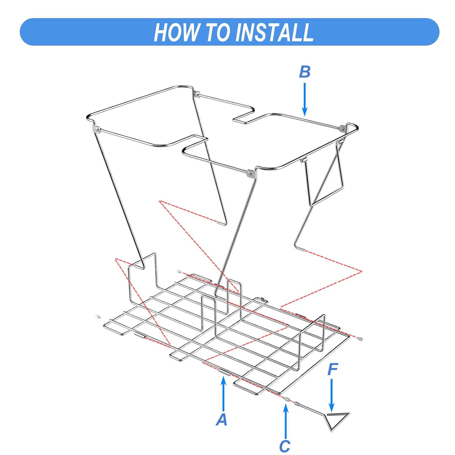 ROOMTEC Cubo de basura extraíble debajo del gabinete, estante de basura ajustable deslizante para cocina, organizadores de debajo del fregadero,