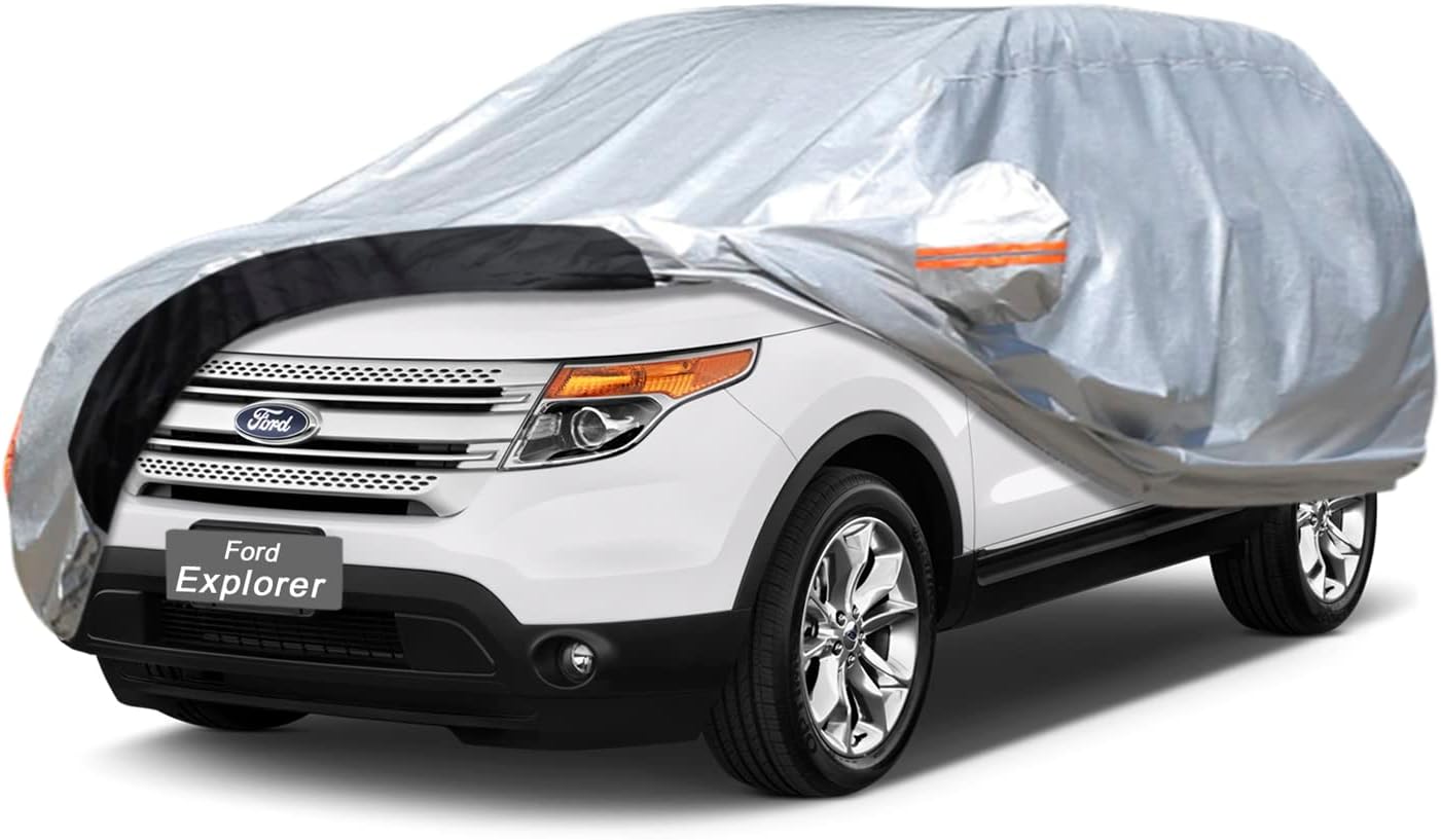 Funda para coche SUV Ford Explorer de 1995 a 2022, cubierta exterior completa Oxford impermeable para todo tipo de clima, protección contra rayos UV