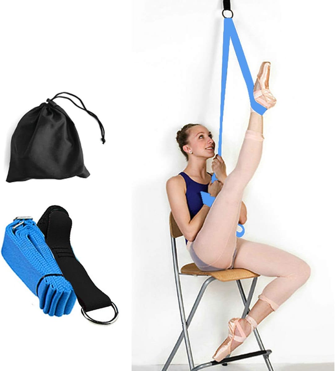 Banda elástica de piernas  para mejorar el estiramiento de piernas  Fácil de instalar en la puerta  Equipo perfecto para el hogar, ballet, danza y