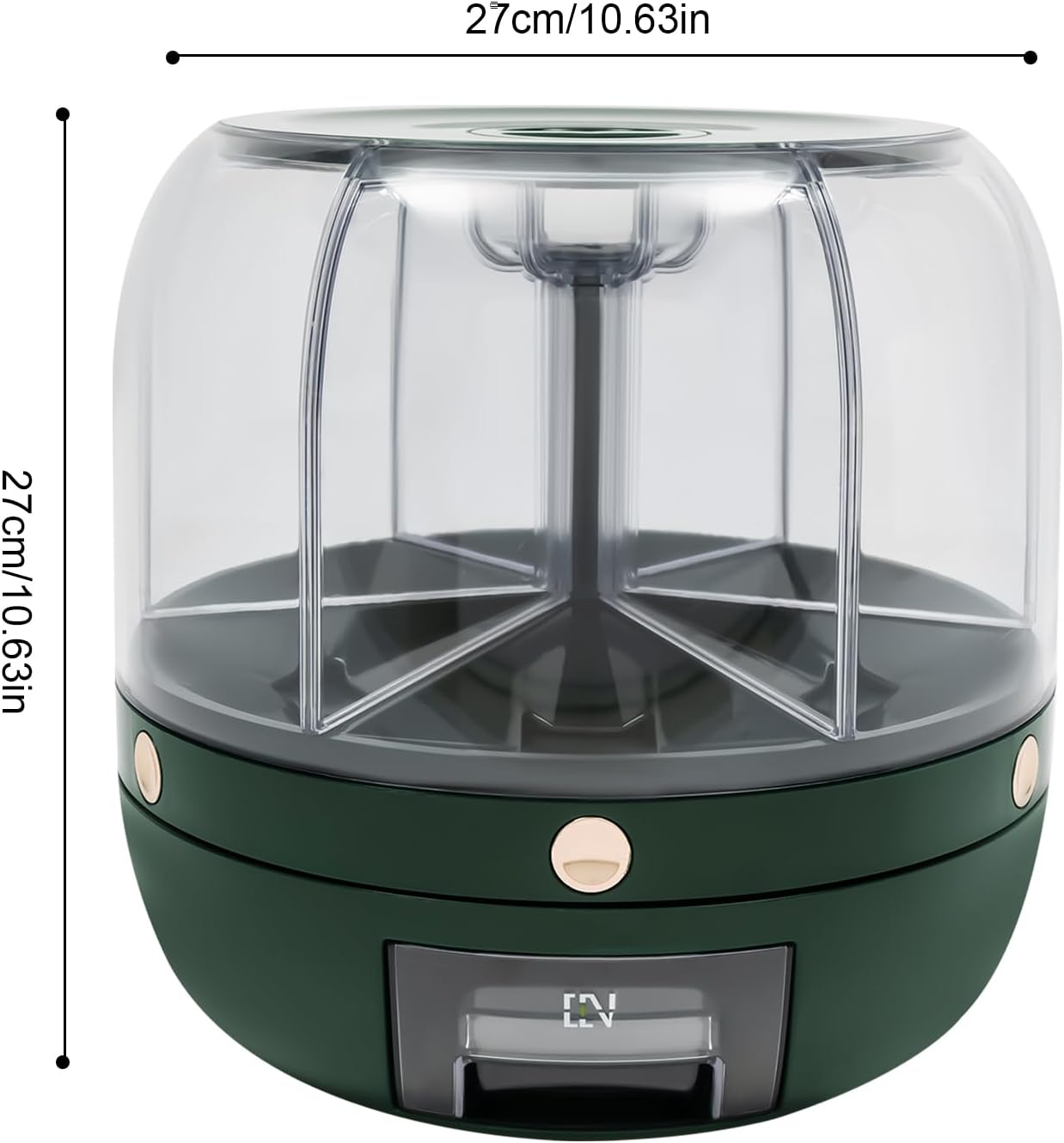 Tanque grande multigrano, Dispensador de grano seco de arroz de 6 compartimentos, Contenedor de almacenamiento de pellets de alimentos Tanque de