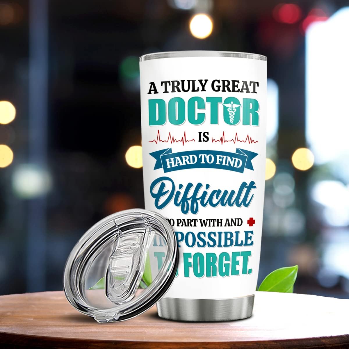 Vaso de médico personalizado Truly Great Doctors Cup con aislamiento de acero inoxidable de 20 onzas, 30 onzas, tazas de viaje para café,