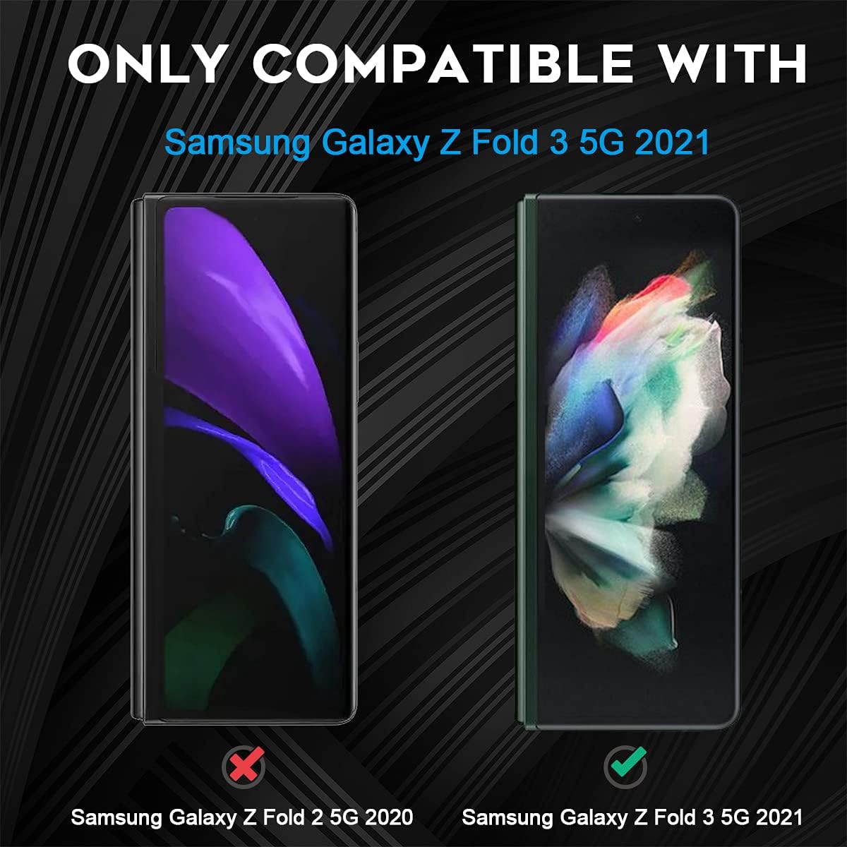 Orzero – Protector de pantalla compatible con Samsung Galaxy Fo3 (calidad premium) de borde a borde (cobertura completa), alta definición,