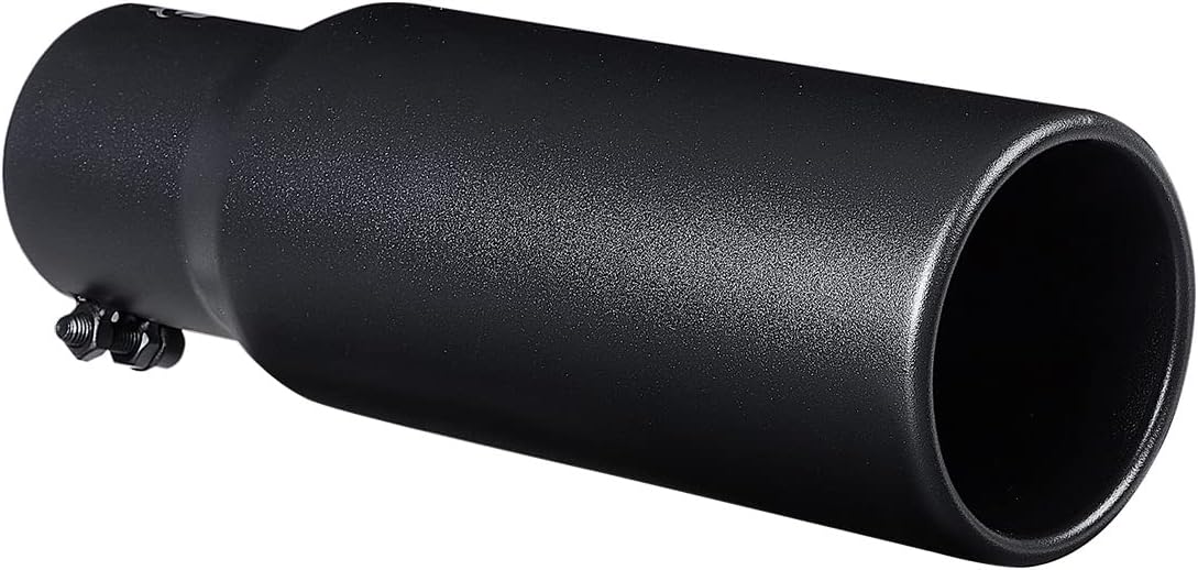 Punta de escape negra, diseño de perno de entrada de 3 pulgadas, acero inoxidable recubierto de negro, puntas de silenciador de 3 pulgadas de