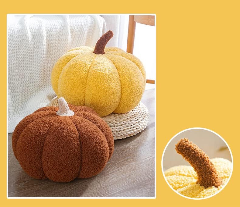 Almohada de calabaza 3D para abrazar, peluche de calabaza esponjosa, almohada de calabaza para sofá, calabaza para decoración del hogar, Halloween,