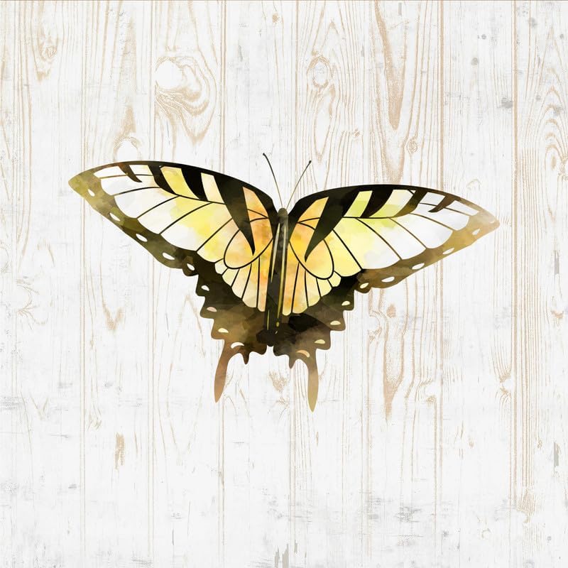 Calcomanías de mariposa para despegar y pegar, calcomanías de vinilo para pared, acuarela monarca colorida, negro, dorado, plata, auto, ventana,
