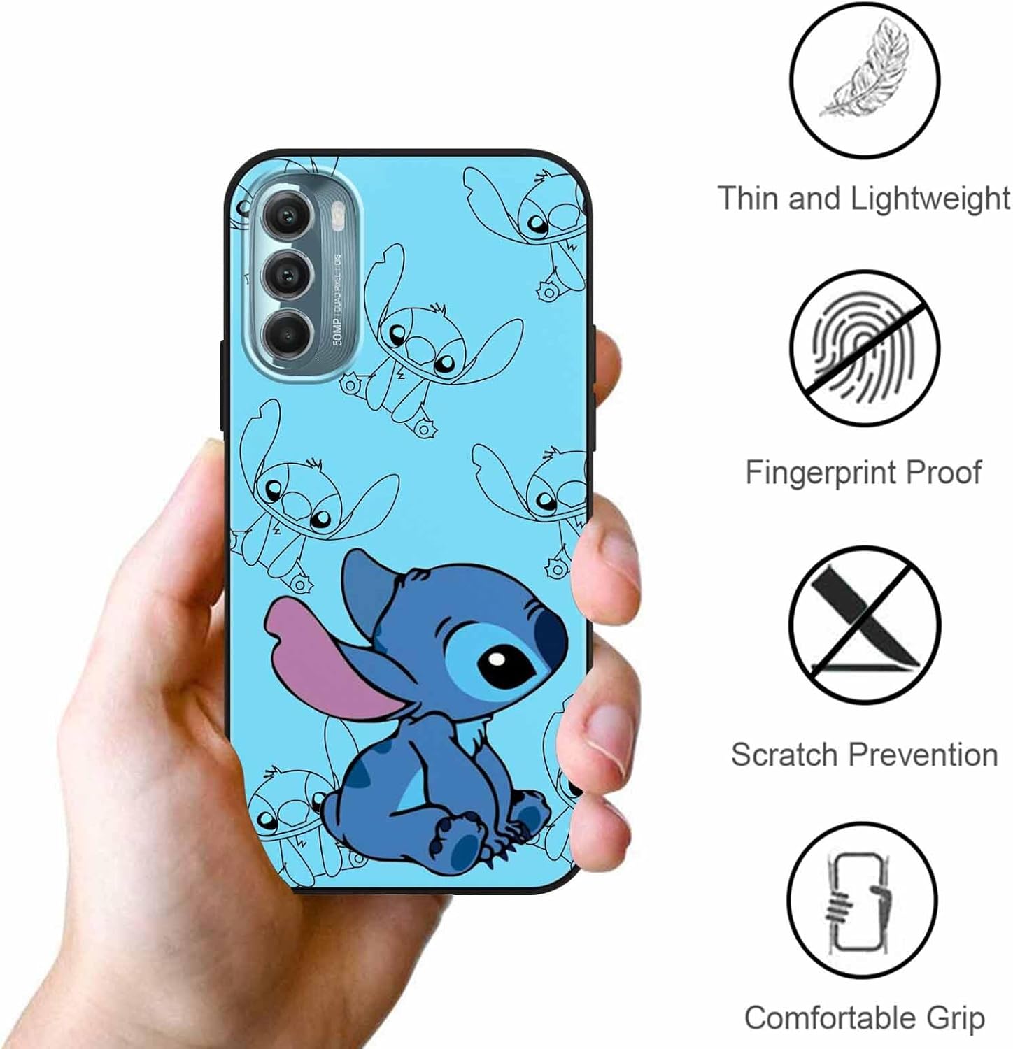Paquete de 2 bonitas fundas de teléfono de anime para Motorola Moto G Stylus 5G (2022), funda 6.8, funda protectora de TPU suave a prueba de golpes