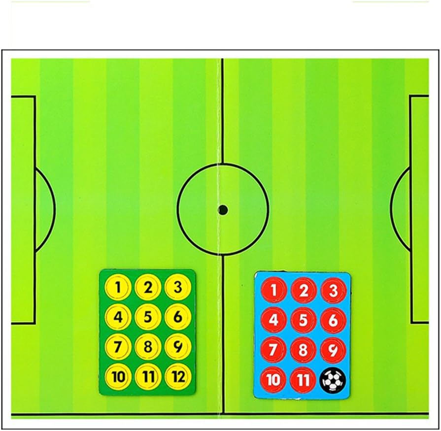 Portapapeles magnéticos de fútbol con goma de borrar en seco, rotulador, imanes, tabla de entrenamiento de fútbol de fútbol, tablero de tácticas de