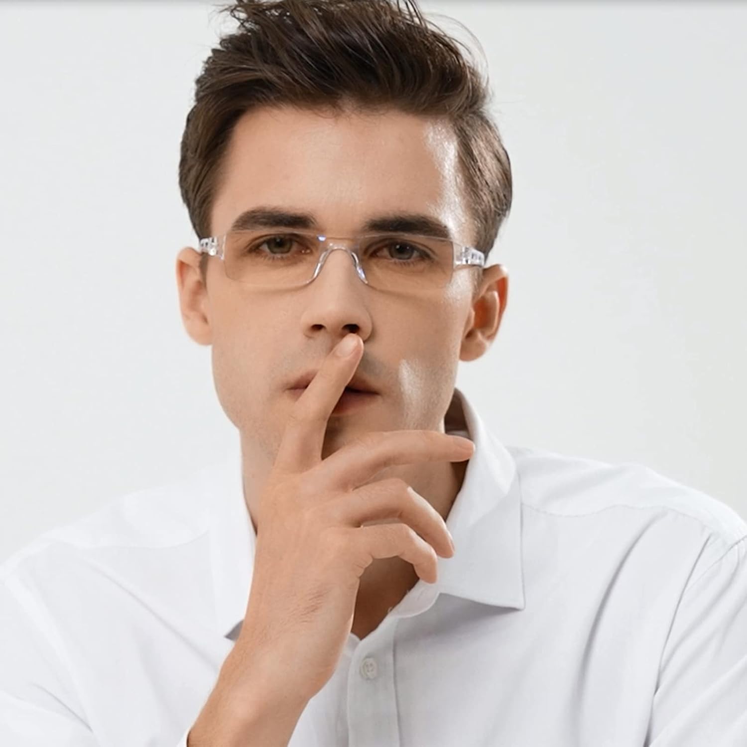 3 pares de anteojos de lectura, anteojos de bloqueo de luz azul, anteojos de lectura para computadora para hombres y mujeres, marco de anteojos
