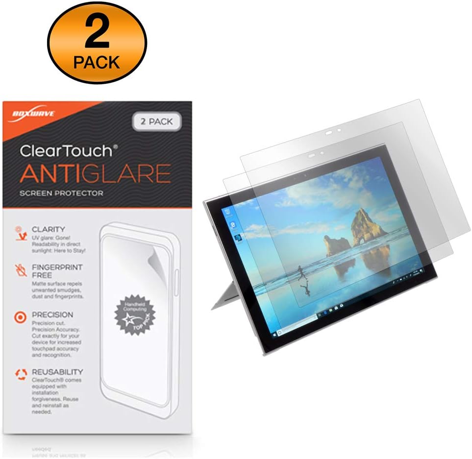 BoxWave Protector de pantalla compatible con Samsung Galaxy Book2  ClearTouch Anti-reflejo (paquete de 2), antihuellas, mate para Samsung Galaxy