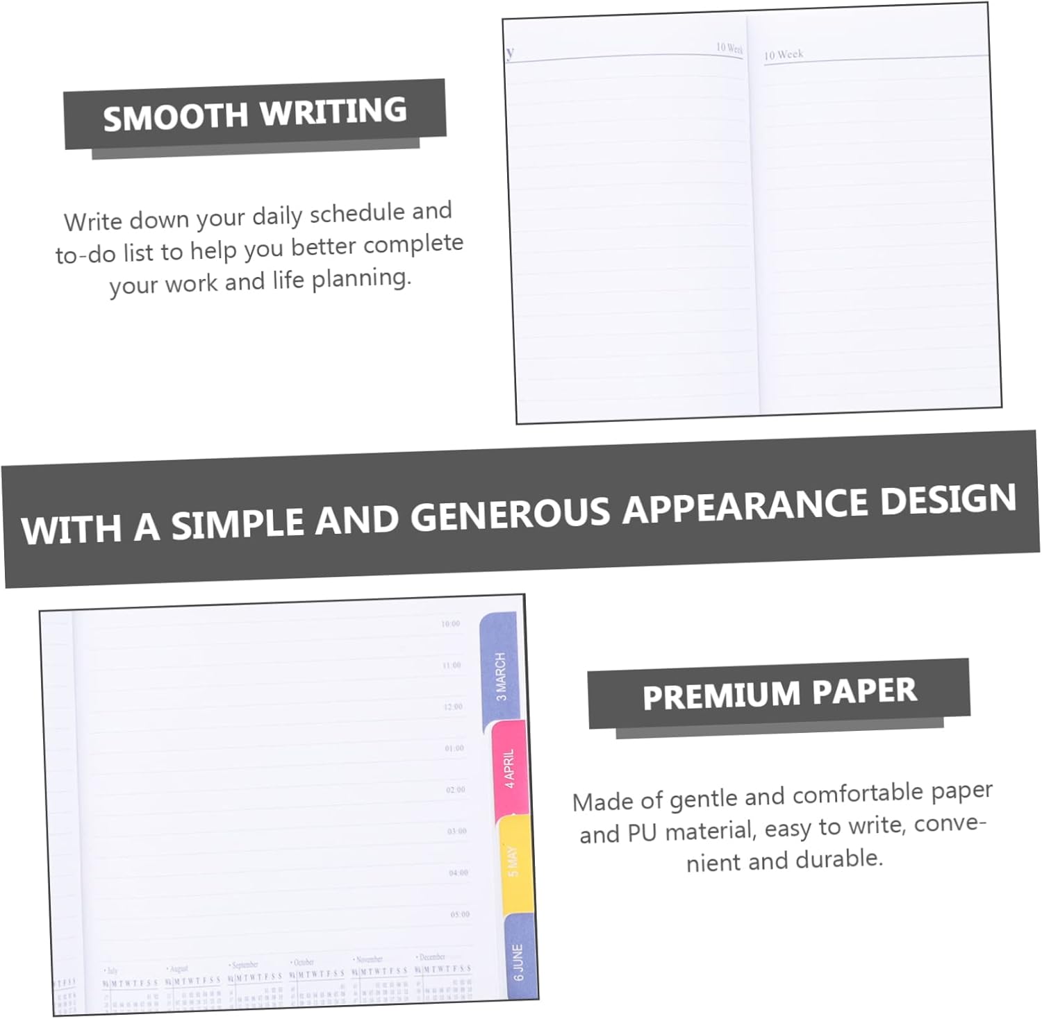 MAGICLULU 3pcs 2023 Agenda Book Today Planner Household Planner To Do List Notepad 2023 Year Planner Weekly Planner Agenda Planners 2023 Notepad