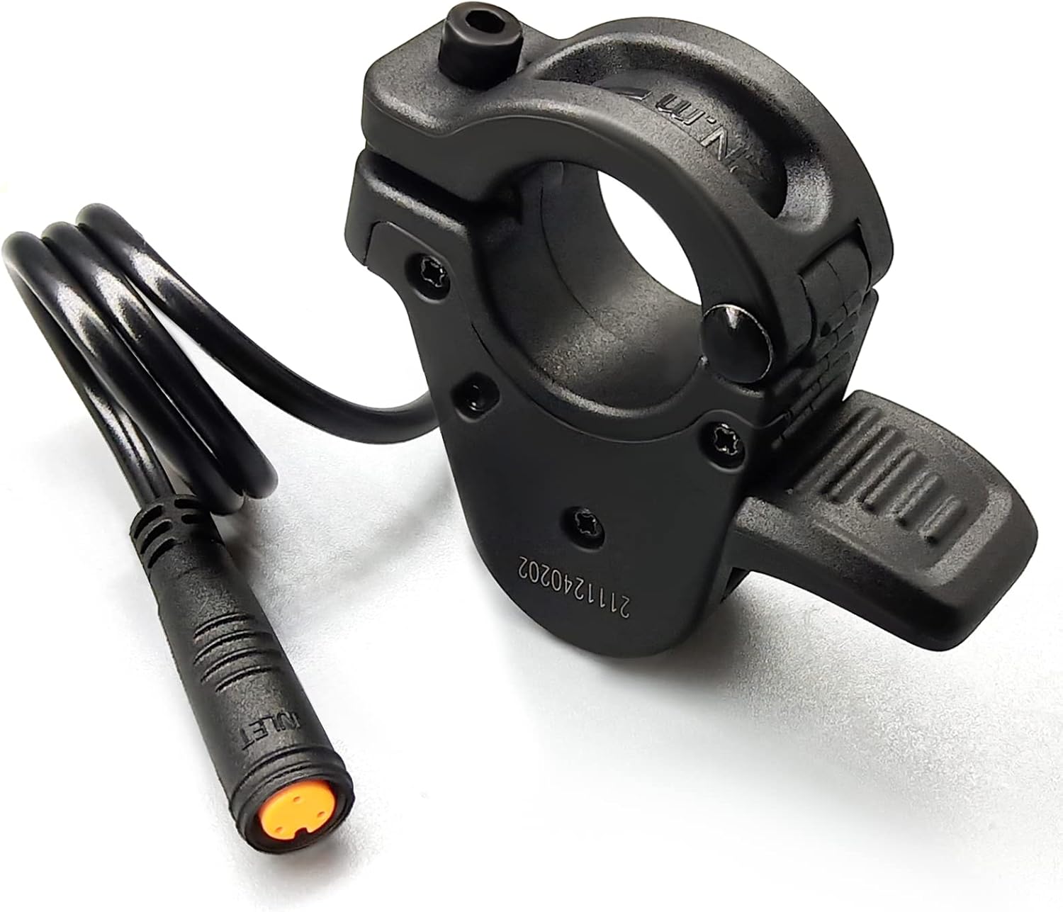 MUSELK Bicicleta eléctrica 3pin hembra pulgar acelerador amarillo impermeable enchufe acelerador para BBS01 BBS02 BBSHD motor medio Accesorios de