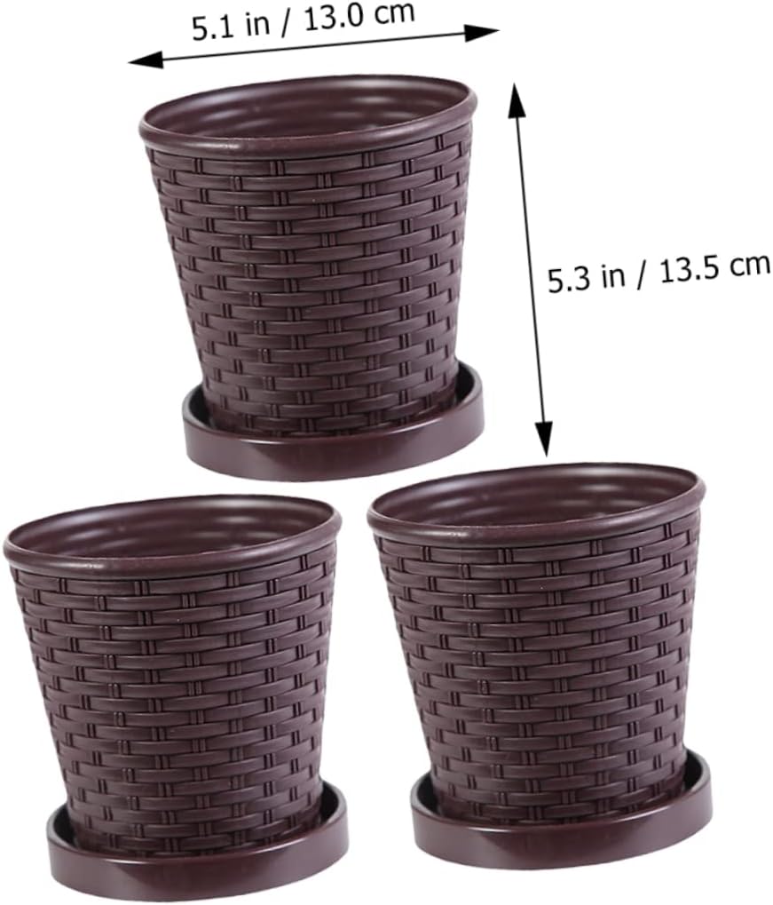 CIYODO 3 juegos de macetas para el hogar, macetas para decoración al aire libre, macetas de jardín, macetas para suculentas, suministros de jardín,