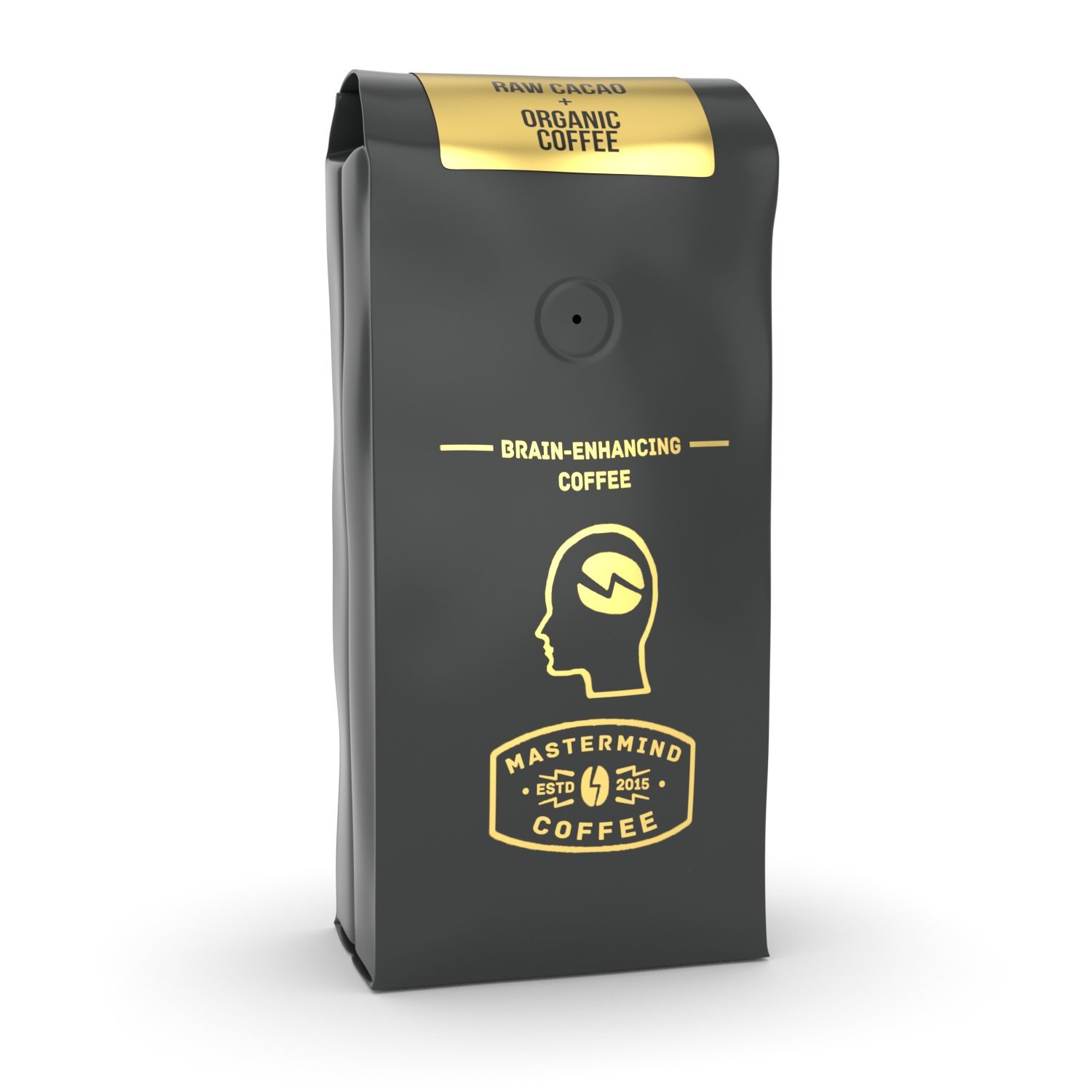 Cacao Bliss Coffee, café orgánico 100% molido mezclado con cacao (chocolate) para goteo, apoya el estado de ánimo, claridad mental, memoria y