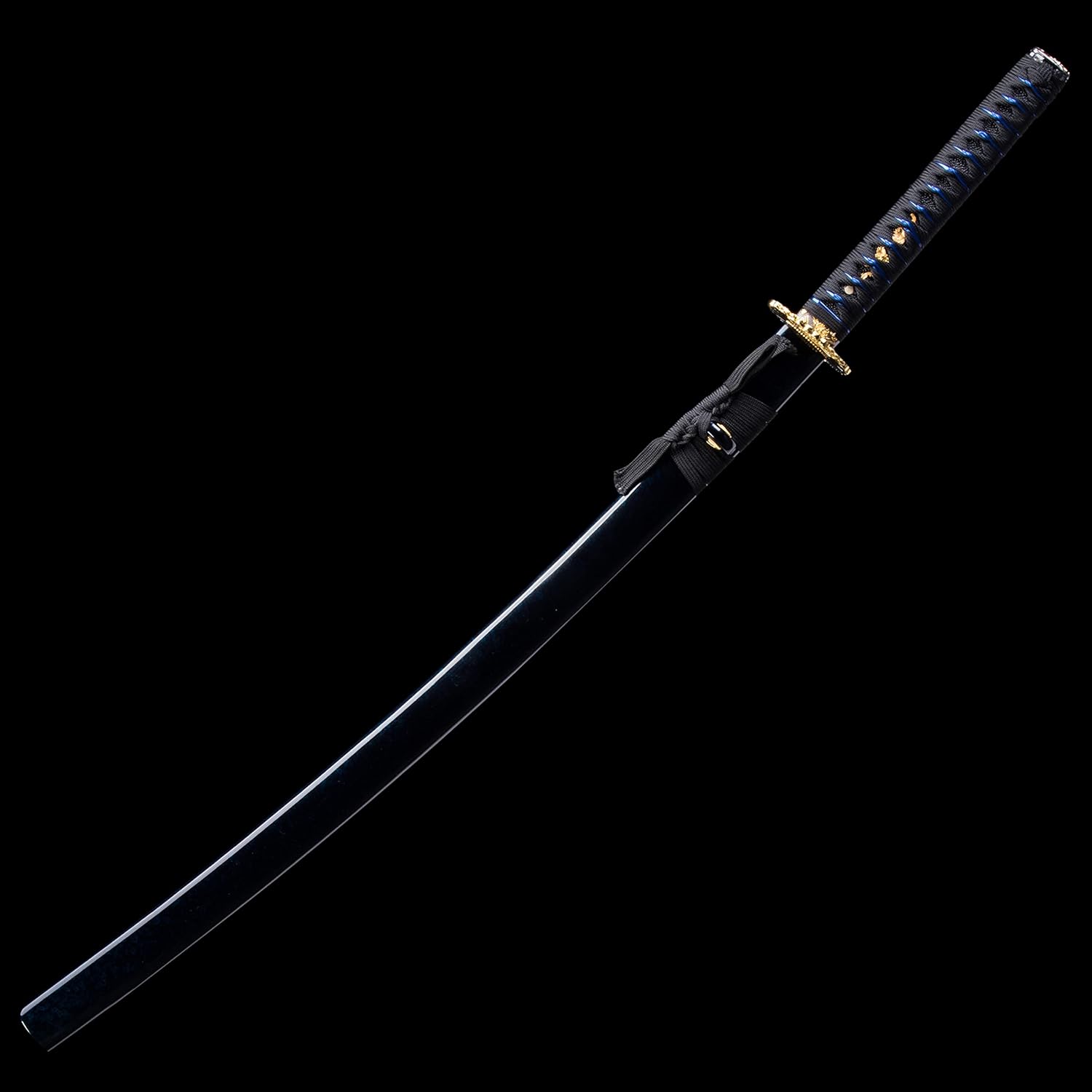 10451060 acero de alto carbono, Hademade templado por calor, hecho a mano, forjado a mano, samurái japonés, auténtico katana, espiga completa,
