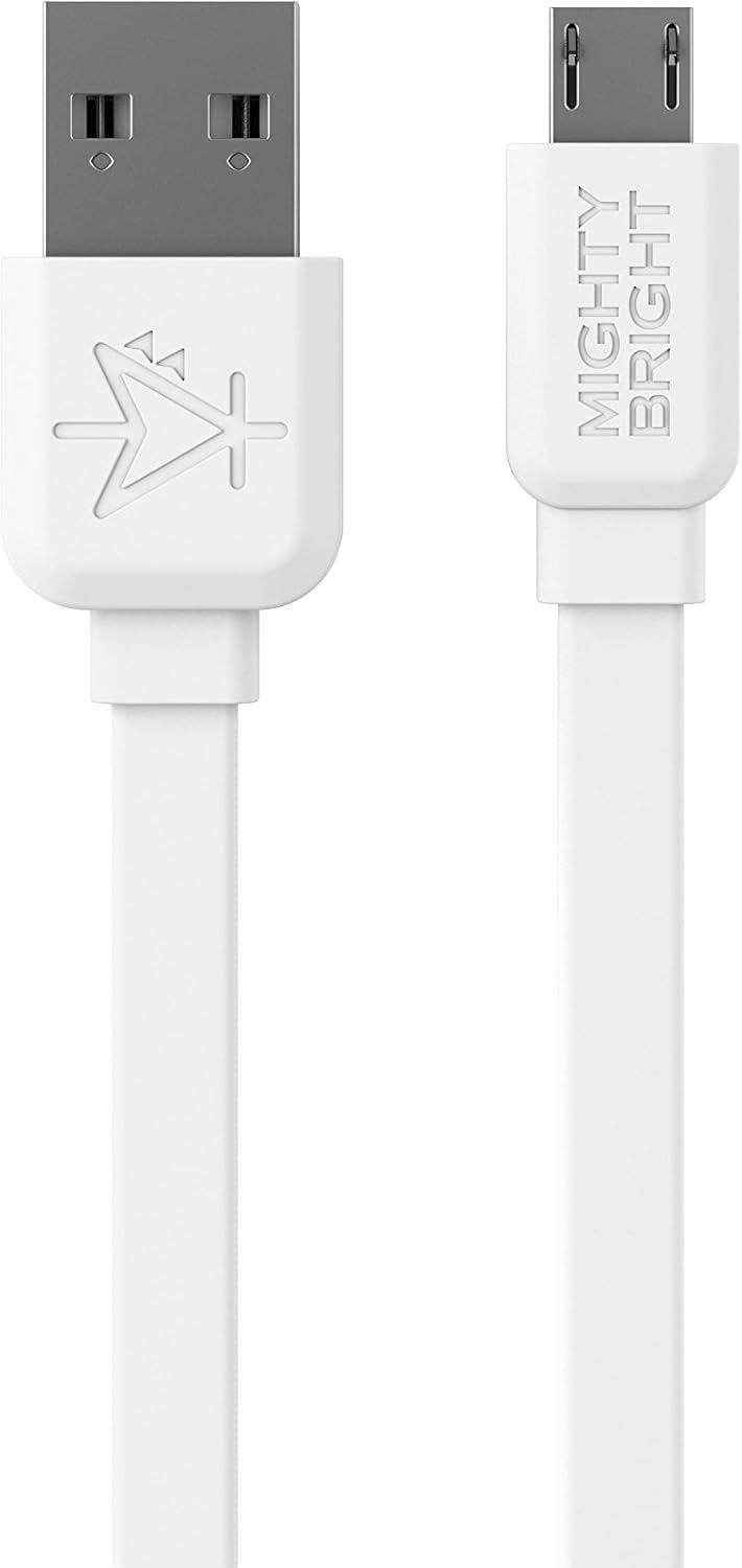 The Original Mighty Bright – Luz de lectura recargable con clip, luz LED cálida para el cuidado de los ojos, flexible, duradera, regulable, perfecta