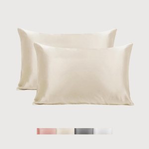 NGHT Paquete de 2 fundas de almohada de satén para piel y cabello, dos fundas de almohada súper suaves para un mejor sueño y cabello, 30 x 20 NGHT Paquete de 2 fundas de almohada de satén para piel y cabello, dos fundas de almohada súper suaves para un mejor sueño y cabello, 30 x 20