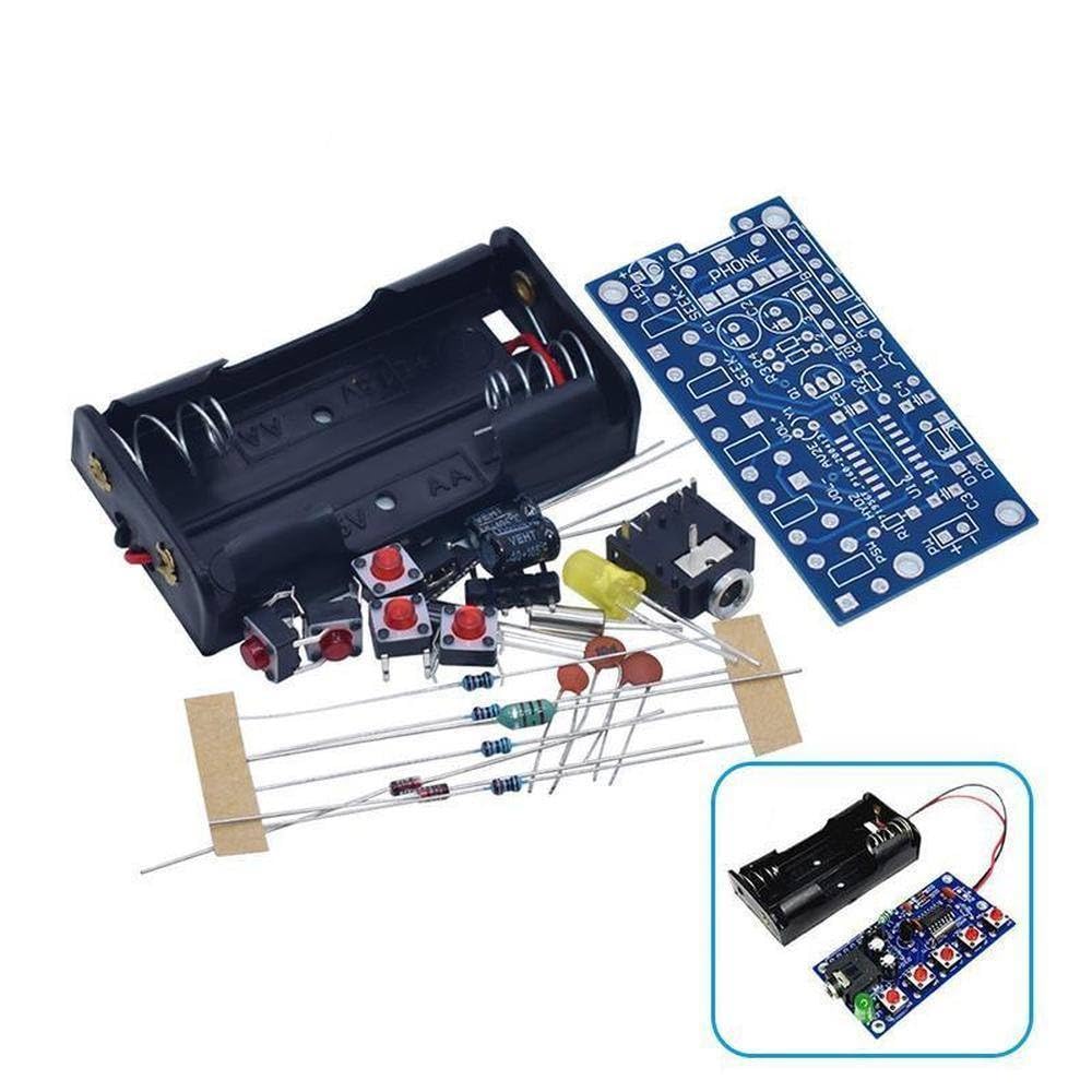 DIY Kits electrónicos inalámbricos estéreo FM módulo receptor de radio PCB 76MHz-108MHz DC 1.8V-3.6V AEAK