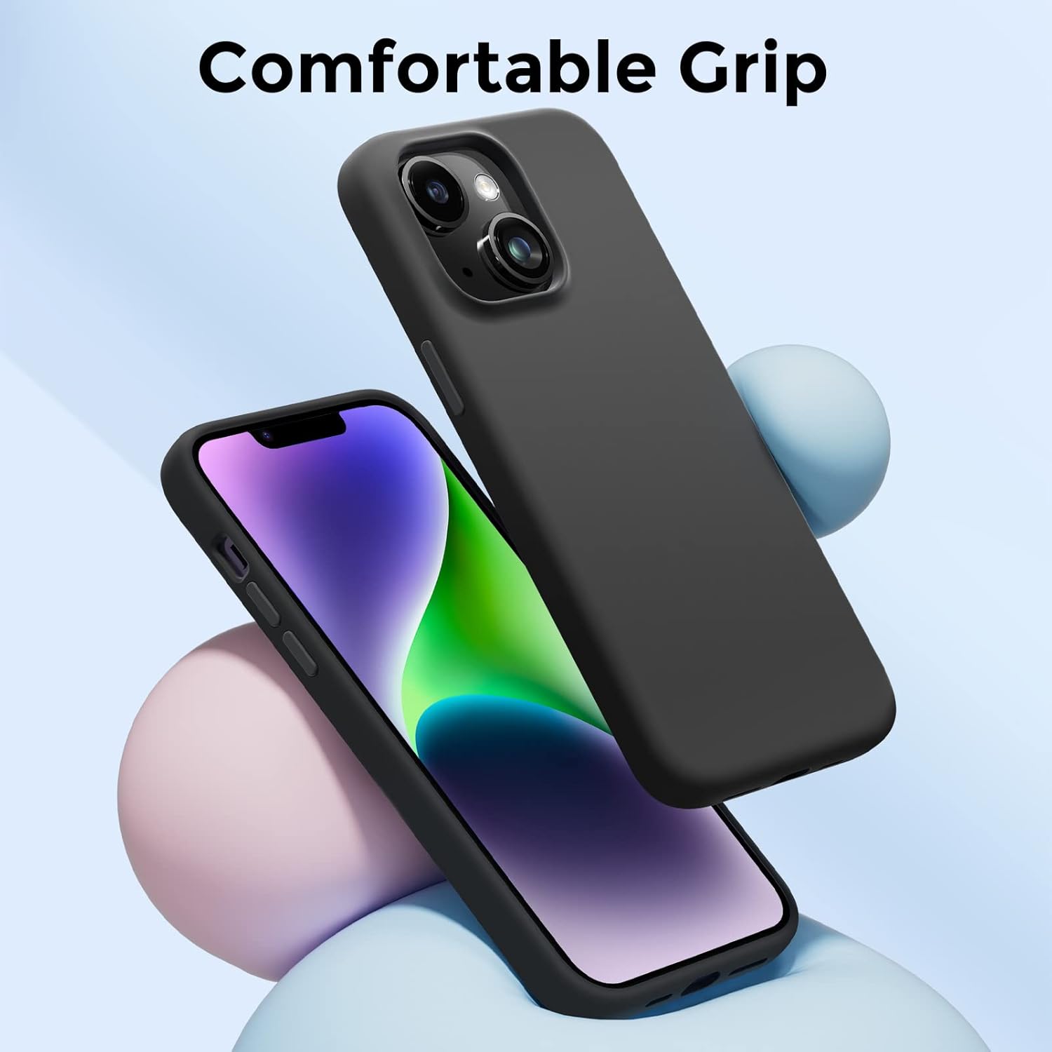 Mkeke Magnetic for iPhone 14 Case for iPhone 13 Case Design for MagSafe Liquid Silicone Shockproof Protective Phone Cover with Soft Microfiber