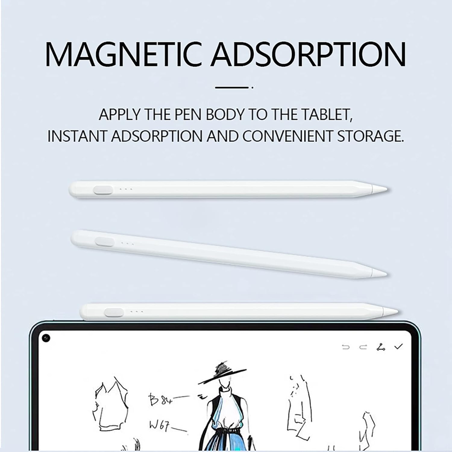 GOUHGKH Lápiz de pantalla táctil, lápiz capacitivo activo compatible con iPad, iPad Pro, iPad Air, iPad Mini, Samsung, teléfono inteligente y