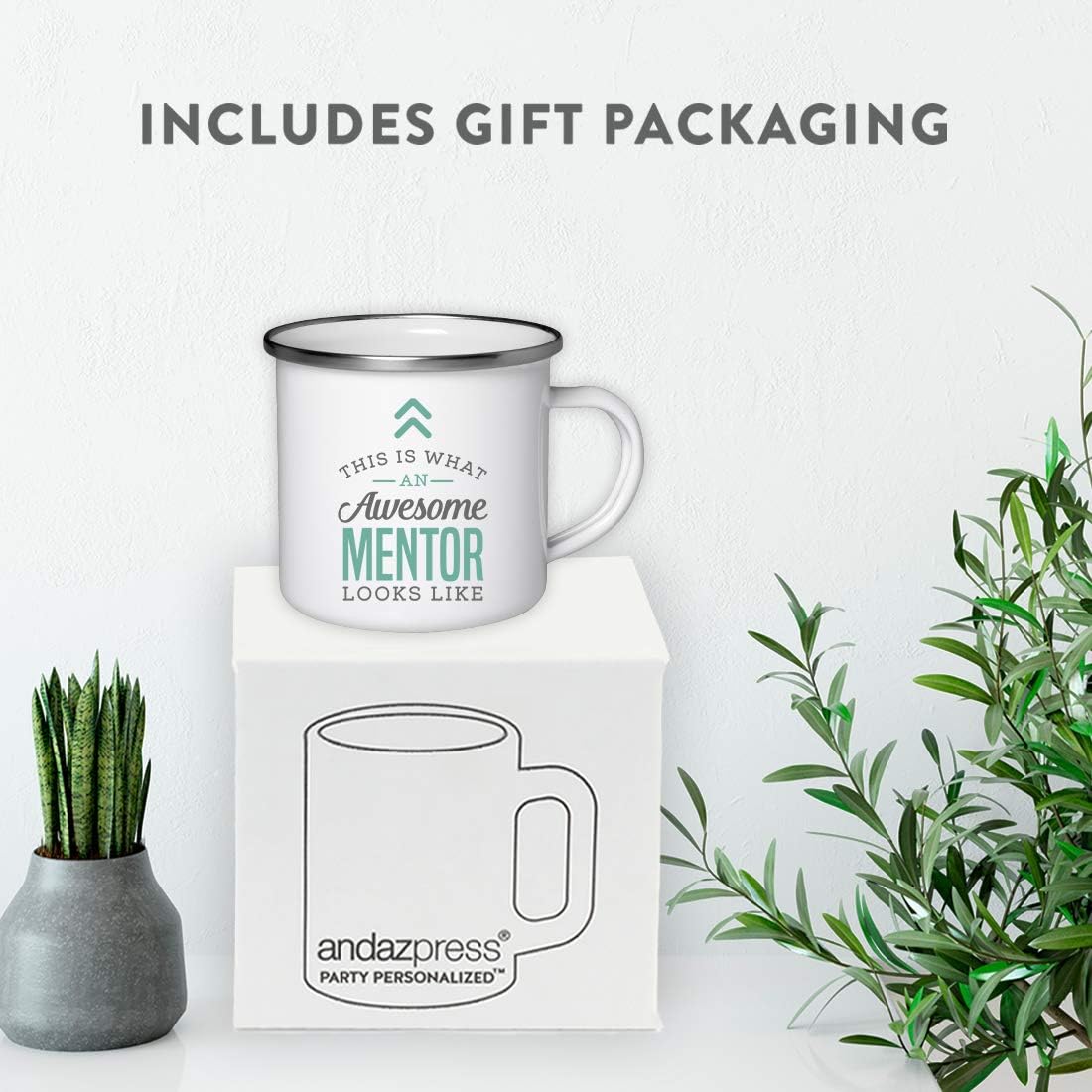 Andaz Press Taza de café de acero inoxidable de 11 onzas para regalo, This is What an Awesome Mentor Looks Like, 1 paquete, ideas de regalo de