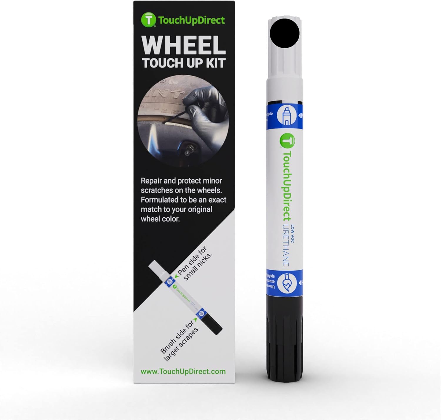 Onyx Negro Mate Onyx para Tesla Exact Match Wheel Kit de pintura de retoque (modelo 3 y ruedas Y UbertineUberturbine) – TouchUpdirect